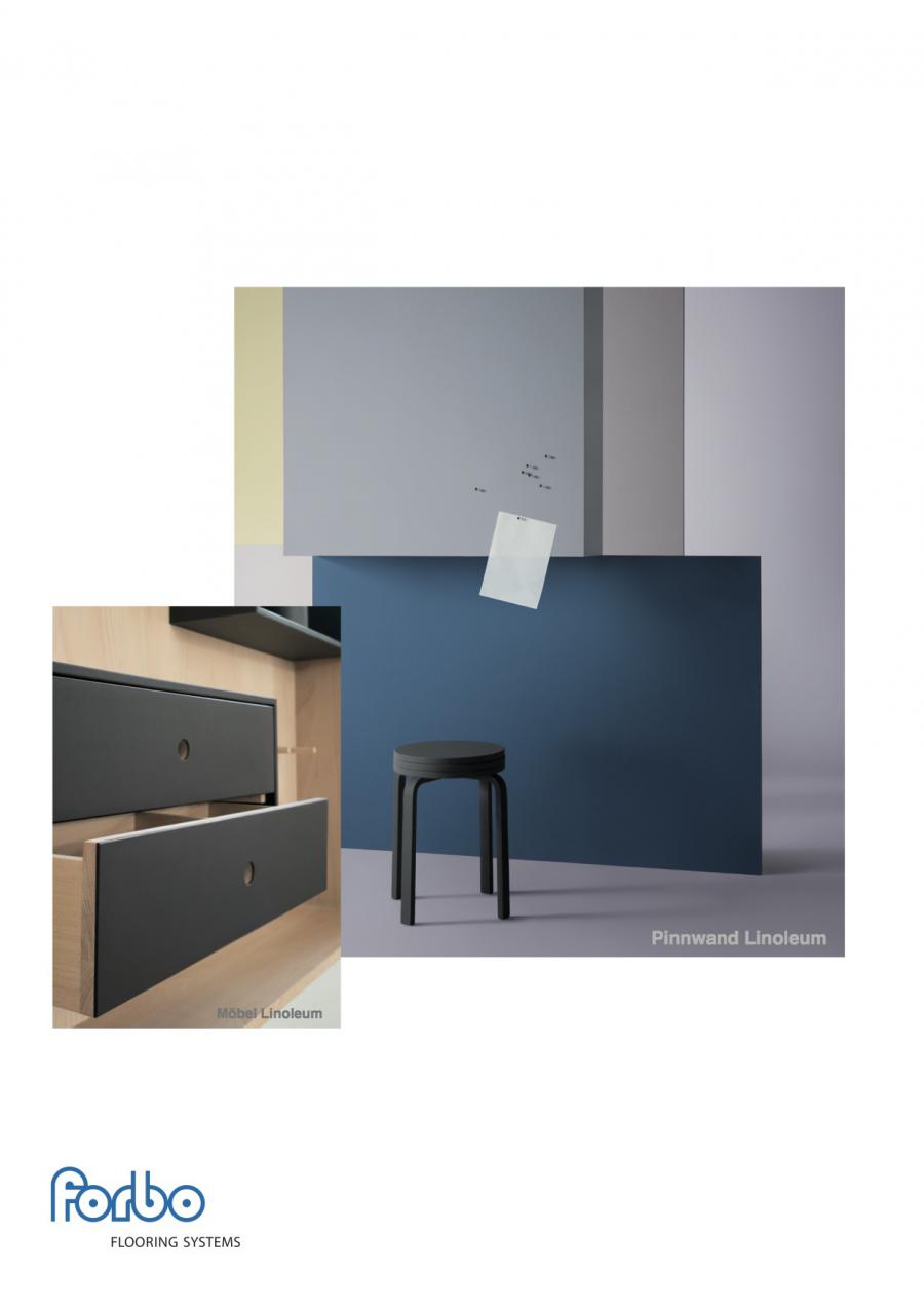 Forbo Tischlinoleum und Möbellinoleum